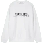 ANINE BING BLACK LOGO SWEATSHIRT
