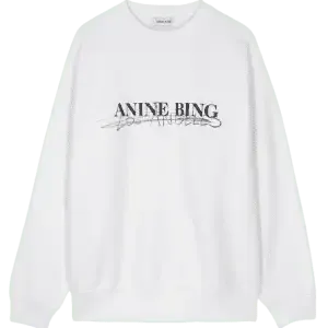 ANINE BING BLACK LOGO SWEATSHIRT