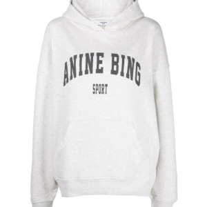 ANINE-BING-HARVEY-LOGO-PRINT-HOODIE