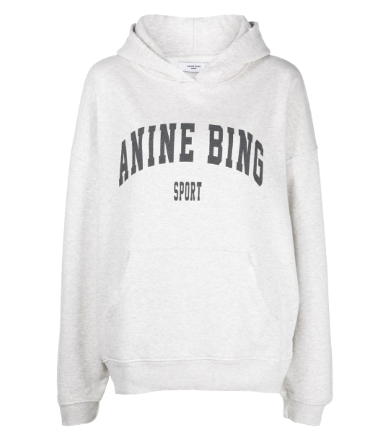 ANINE-BING-HARVEY-LOGO-PRINT-HOODIE