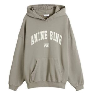 ANINE BING Hoodie Harvey front view in relaxed oversize fit.