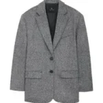 ANINE BING QUINN BLAZER BLACK AND WHITE
