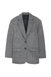 ANINE BING QUINN BLAZER BLACK AND WHITE