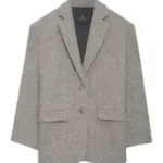 ANINE BING QUINN BLAZER HERRINGBONE