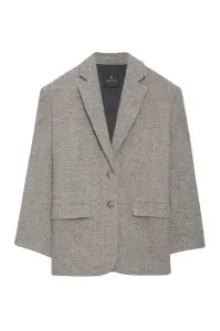 ANINE BING QUINN BLAZER HERRINGBONE