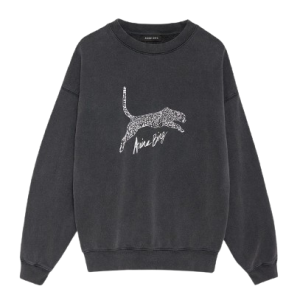 ANINE-BING-SPENCER-SWEATSHIRT-SPOTTED-LEOPARD