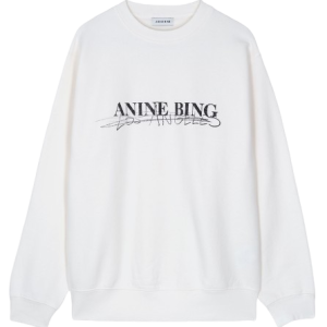 ANINE-BING-BLACK-LOGO-SWEATSHIRT