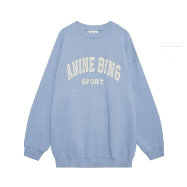 Anine-Bing-Blue-Sweatshirt