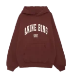 Anine Bing Dark Cherry Hoodie
