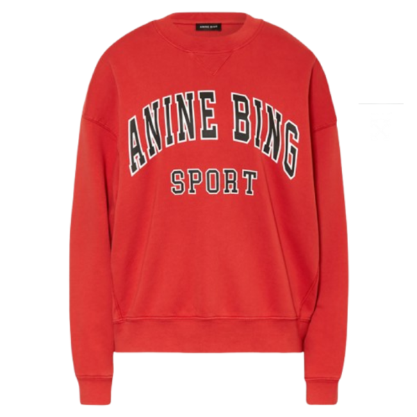 Anine-Bing-Sweatshirt-Red