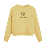 Anine-Bing-Yellow-long-sleeve-Sweatshirt