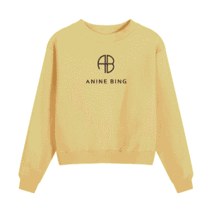 Anine-Bing-Yellow-long-sleeve-Sweatshirt