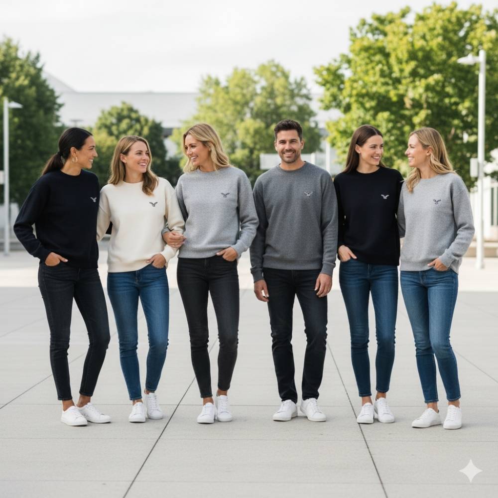 Woman Wearing Sweater Anine Bing Outside Store